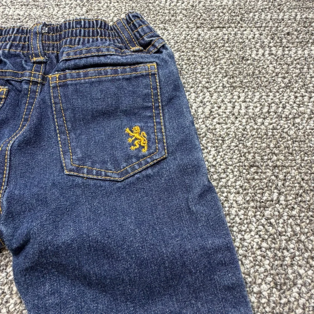 English Laundry Preloved Toddler Boys Dark Wash Denim Jeans 24M Lion Logo